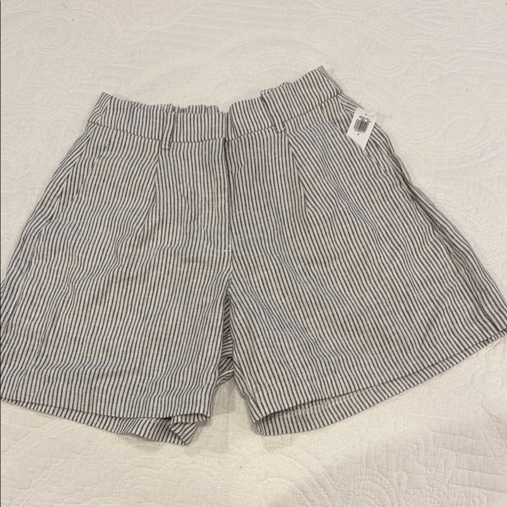 Old Navy Navy and White Striped Shorts